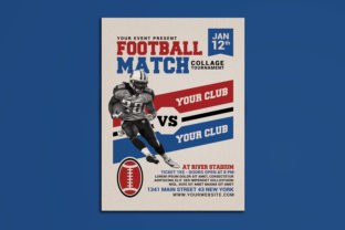 American Football Match Flyer