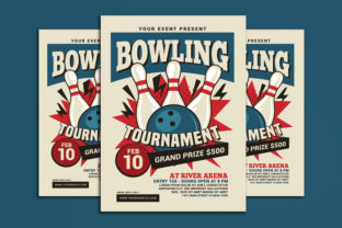 Designing a Professional Bowling Tournament Flyer