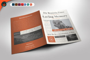 Newspaper Funeral Program Template