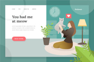 Pet Lover Landing Page Illustration: A Creative Solution for Web Designers