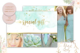 Photo Gift Card .PSD Template - 4: A Versatile Design Tool for Customizable Gift Cards