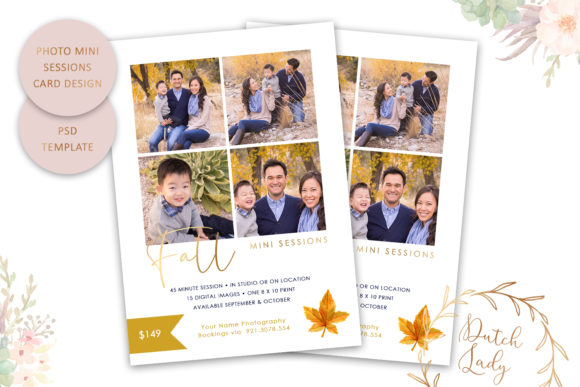 Photo Session Card Template 47