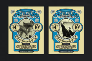 Vintage Marine Circus Carnival Flyer: A Timeless Design Asset for Modern Creators